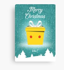 Christmas Card - Pikachu Canvas Print