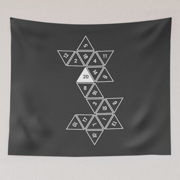 Item preview, Unrolled D20 designed and sold by clarkstpress.