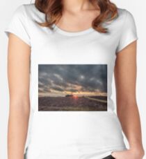Rural Landscape Women's Fitted Scoop T-Shirt