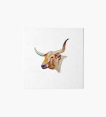 Watercolor Longhorn Art Board