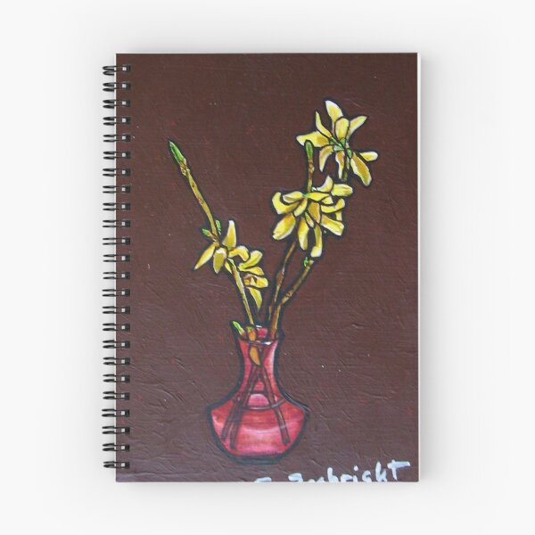 Item preview, Forsythia in Vase designed and sold by sally seabright.