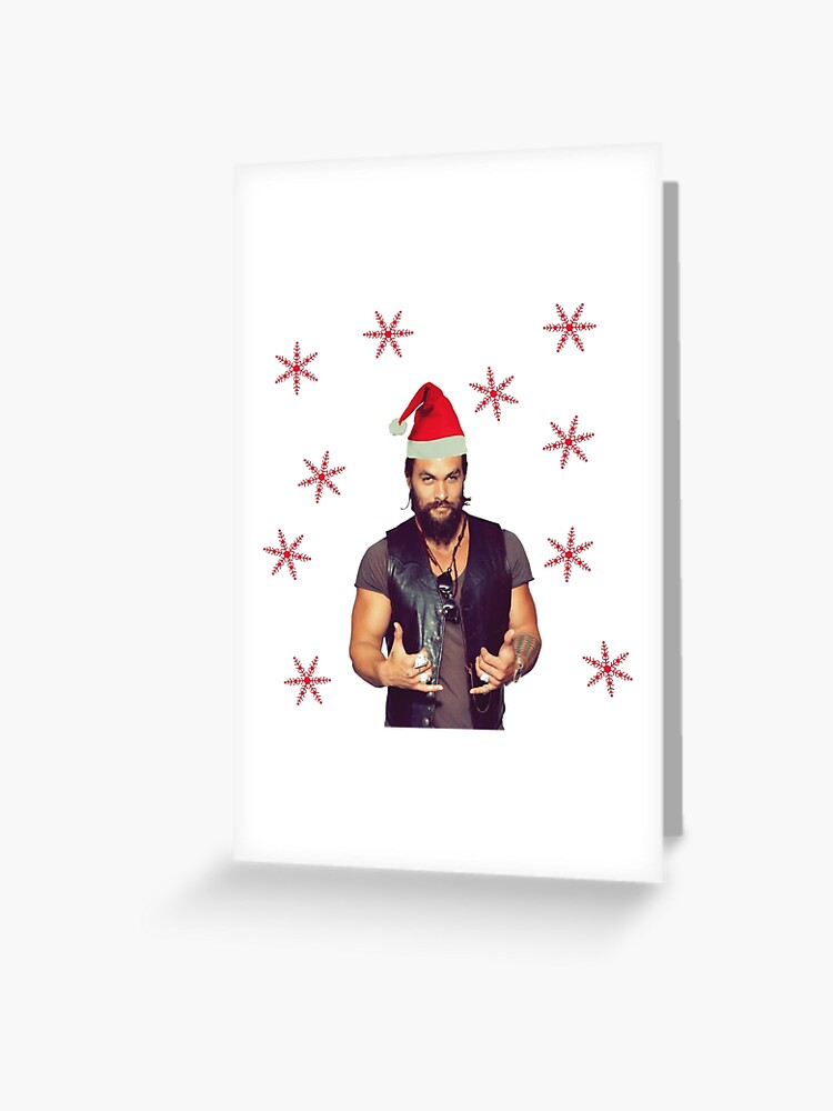 Carte De Vœux Cadeaux De Noel Jason Momoa Par Avit1 Redbubble