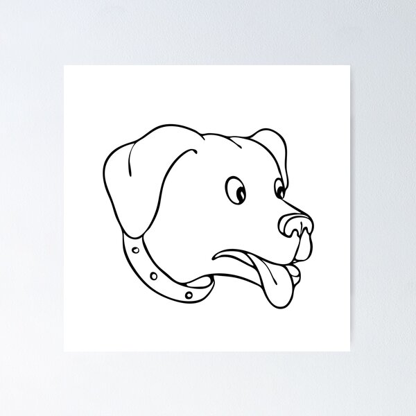 Item preview, Labrador Retriever Surprised Drawing designed and sold by patrimonio.