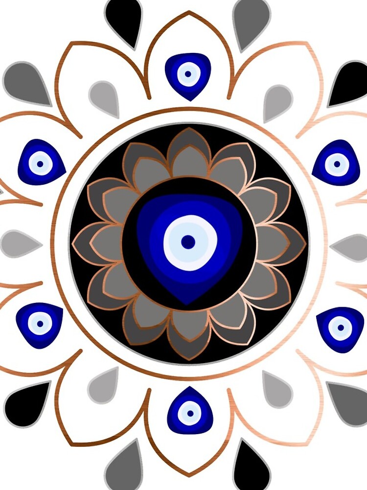 Copper Evil Eye Mandala by umeimages