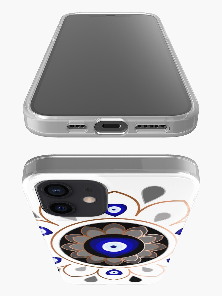 Alternate view of Copper Evil Eye Mandala iPhone Case & Cover
