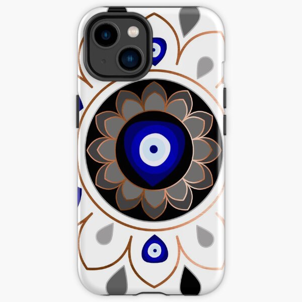 Copper Evil Eye Mandala iPhone Tough Case