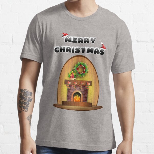 Item preview, Christmas Cozy Fireplace Cute Cartoon Gift  designed and sold by Klimentina.