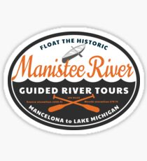 Manistee River Michigan Sticker