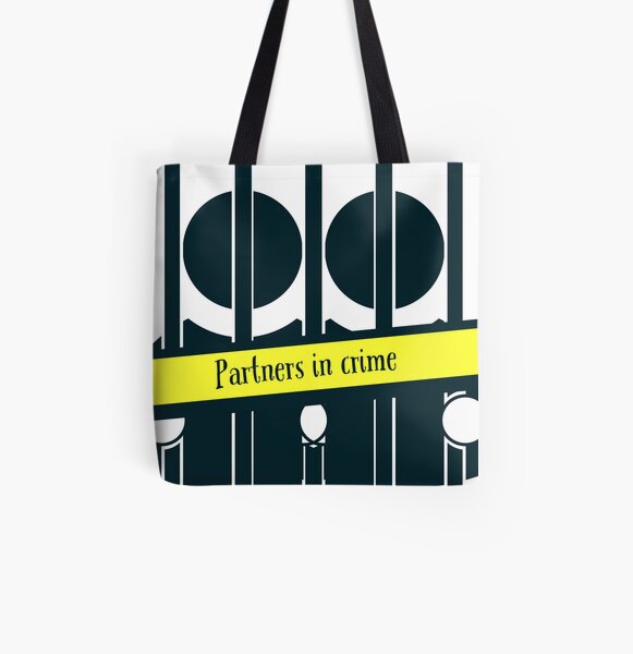 Partners in Crime All Over Print Tote Bag