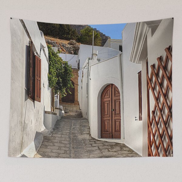 Item preview, Residental Street in Lindos designed and sold by tomg.