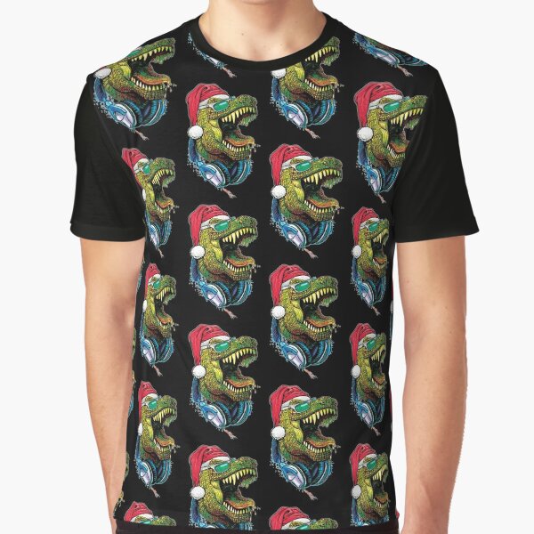 Merry T RexMas Tyrannosaurus Rex Christmas Dinosaur Graphic T-Shirt