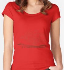 Retro landscape Women's Fitted Scoop T-Shirt