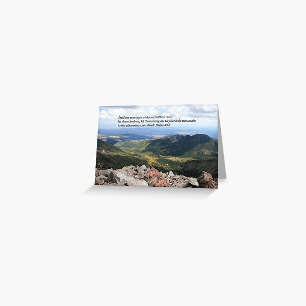 Item preview, Mt. Humphreys Summit Story Horizontal Card with Psalm - From ccnow.info designed and sold by SHERYL DAWSON.