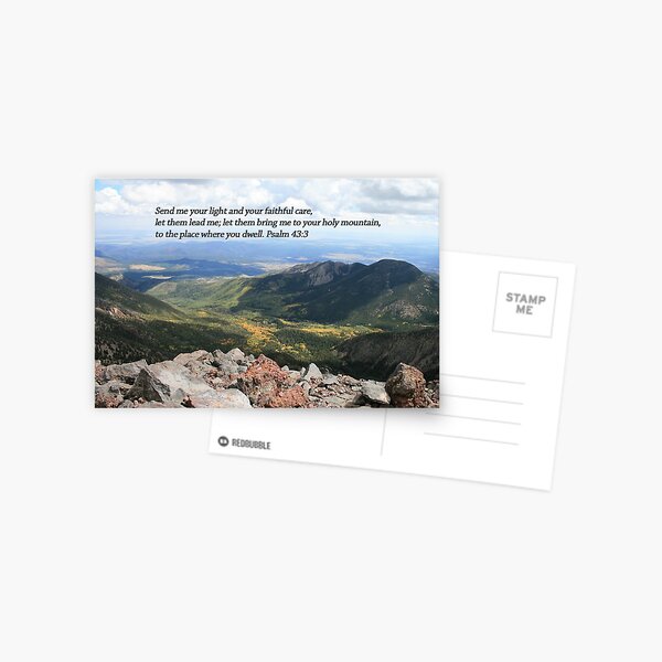 Summit Story Horizontal Card with Psalm - From ccnow.info Postcard