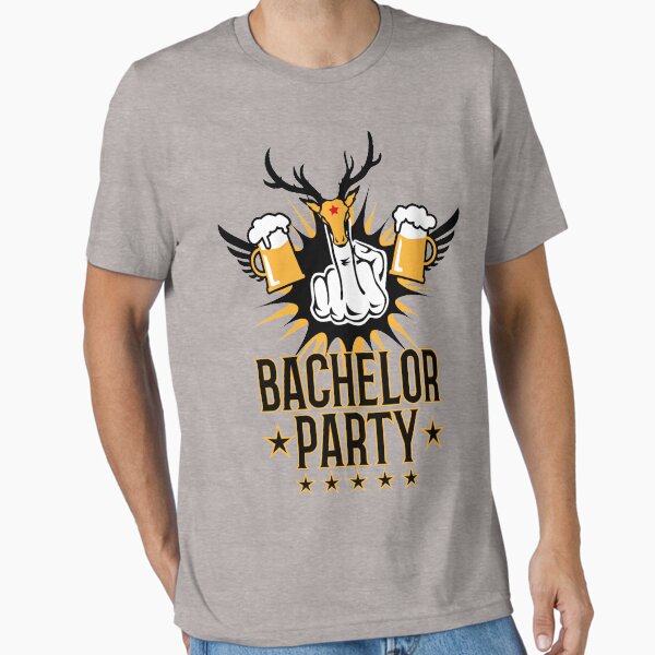 Item preview, 146 Bachelor Party Middle Finger Deer Head Beer designed and sold by Margarita-Art.