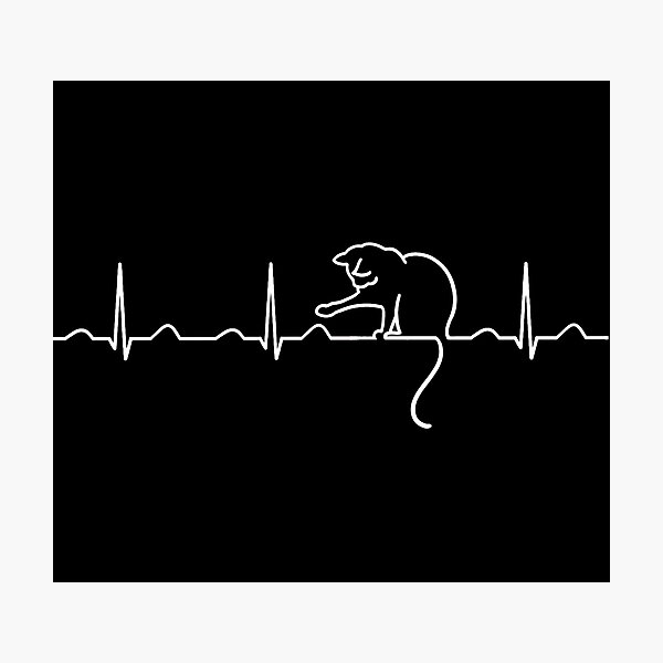 Item preview, Heart Attack Cat (White) designed and sold by kattikki.