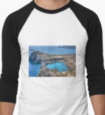 St Paul's Bay, Lindos Men's Baseball ¾ T-Shirt