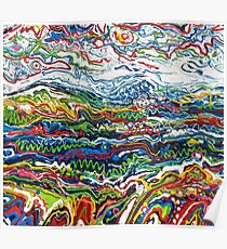 Abstrait paysage Poster