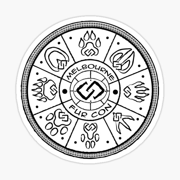 Unity Paw Circle Sticker