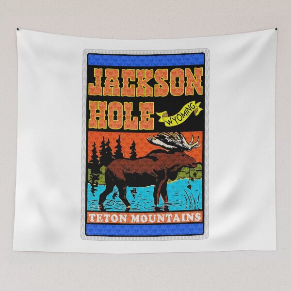 Item preview, JACKSON HOLE WYOMING TETON VINTAGE MOUNTAINS MOOSE VINTAGE PRISM SKIING SKI designed and sold by DESTINATIONS DECAL.