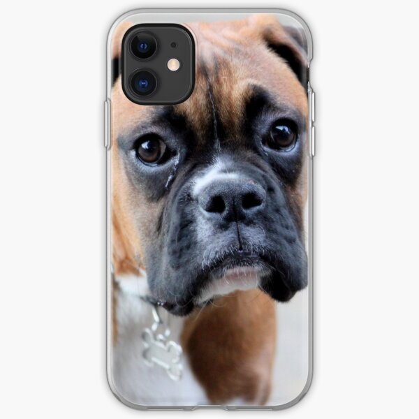 Dino - A Boxer Portrait - Boxer Dogs Series iPhone Soft Case