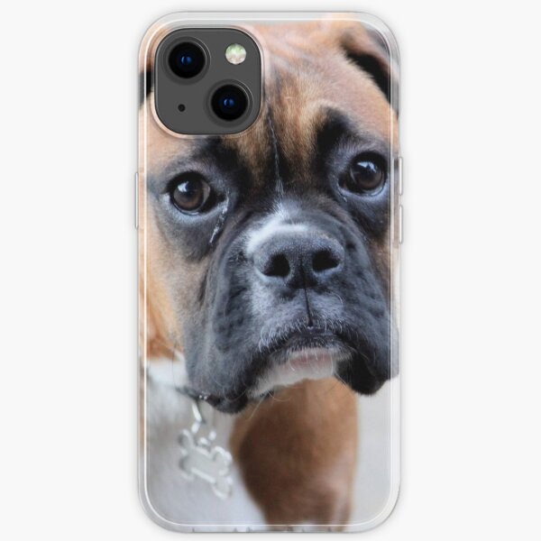 Dino - A Boxer Portrait - Boxer Dogs Series iPhone Soft Case