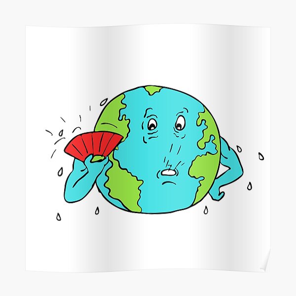 Global Warming Doodle Posters For Sale Redbubble