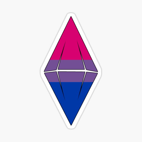 Bi Plumbob Pride Sticker By Punkynoodle Redbubble