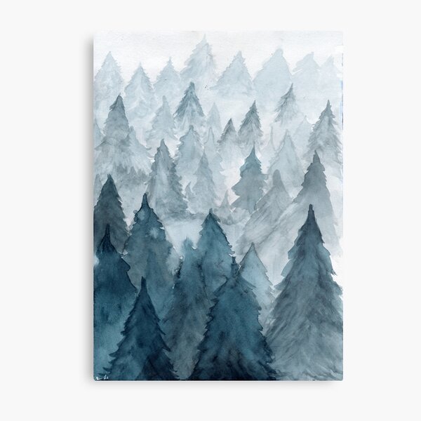 Klarer Winter Metallbild