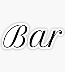 Bar Sticker