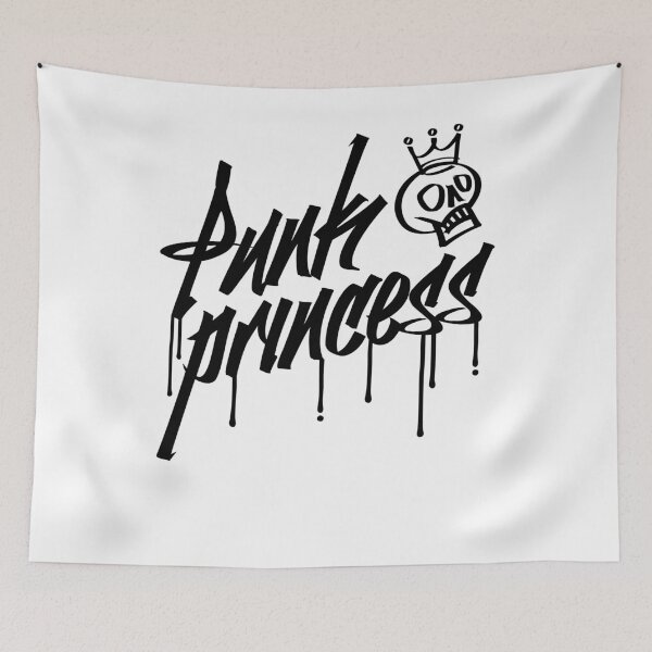 Item preview, Punk Princess skull graffiti goth skater emo punk t-shirt designed and sold by e2productions.