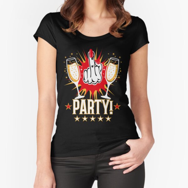 Item preview, 13 party stinky fingers middle finger champagne designed and sold by Margarita-Art.