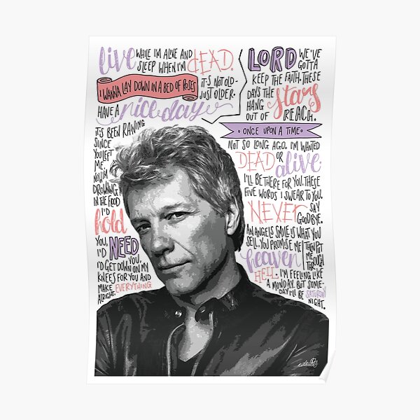 Its My Life Bon Jovi Posters Redbubble