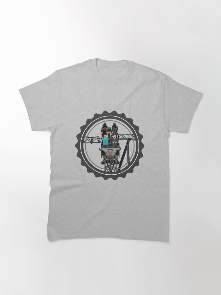 Alternate view of Klugheim Rollercoaster Design Classic T-Shirt