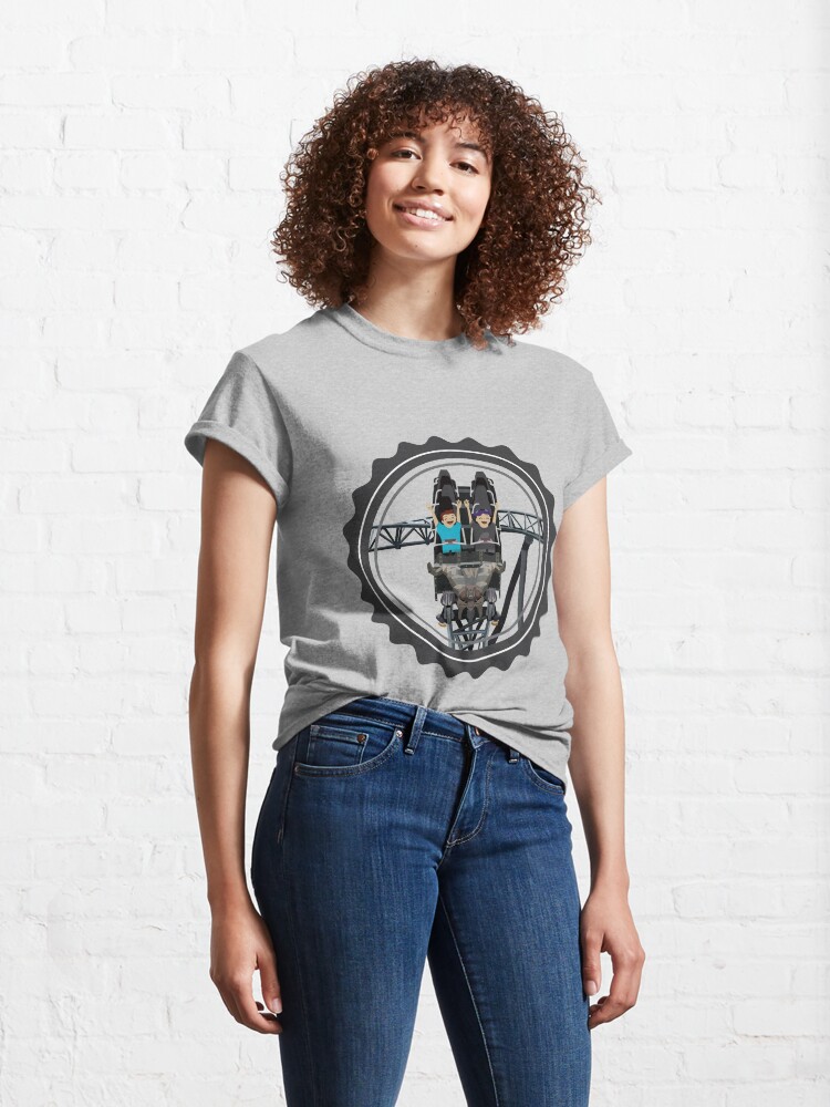 Alternate view of Klugheim Rollercoaster Design Classic T-Shirt