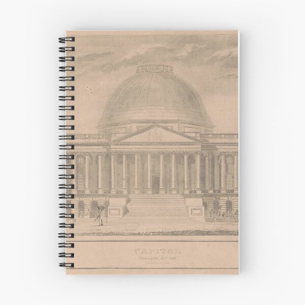 Item preview, Vintage United States Capitol Building Illustration  designed and sold by BravuraMedia.