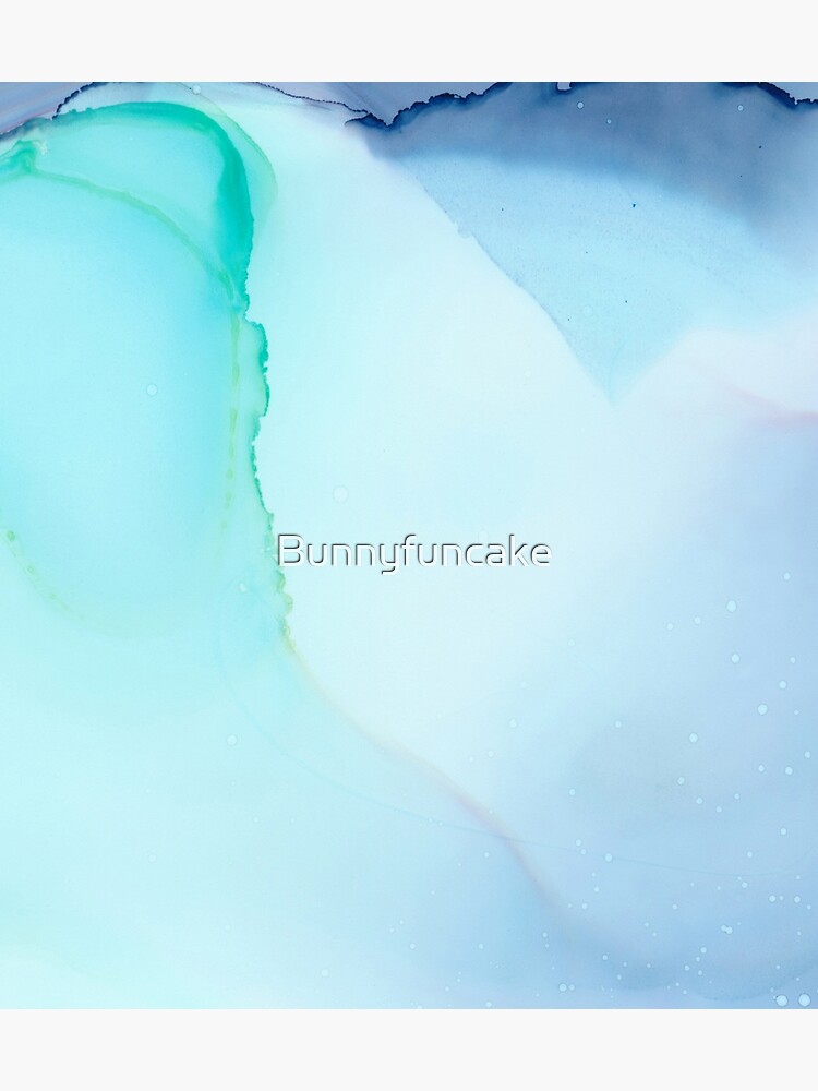 "Evergreen Mist Fluid Ink Art" Poster by Bunnyfuncake Redbubble