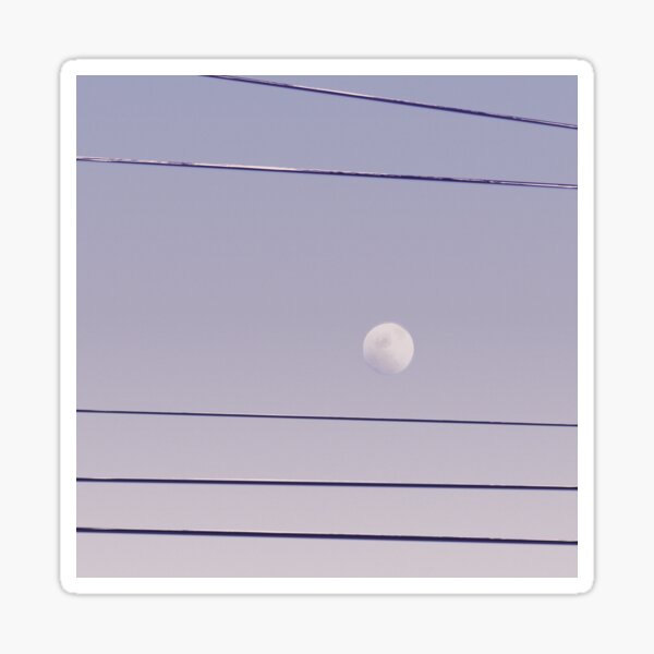 evening moon Sticker