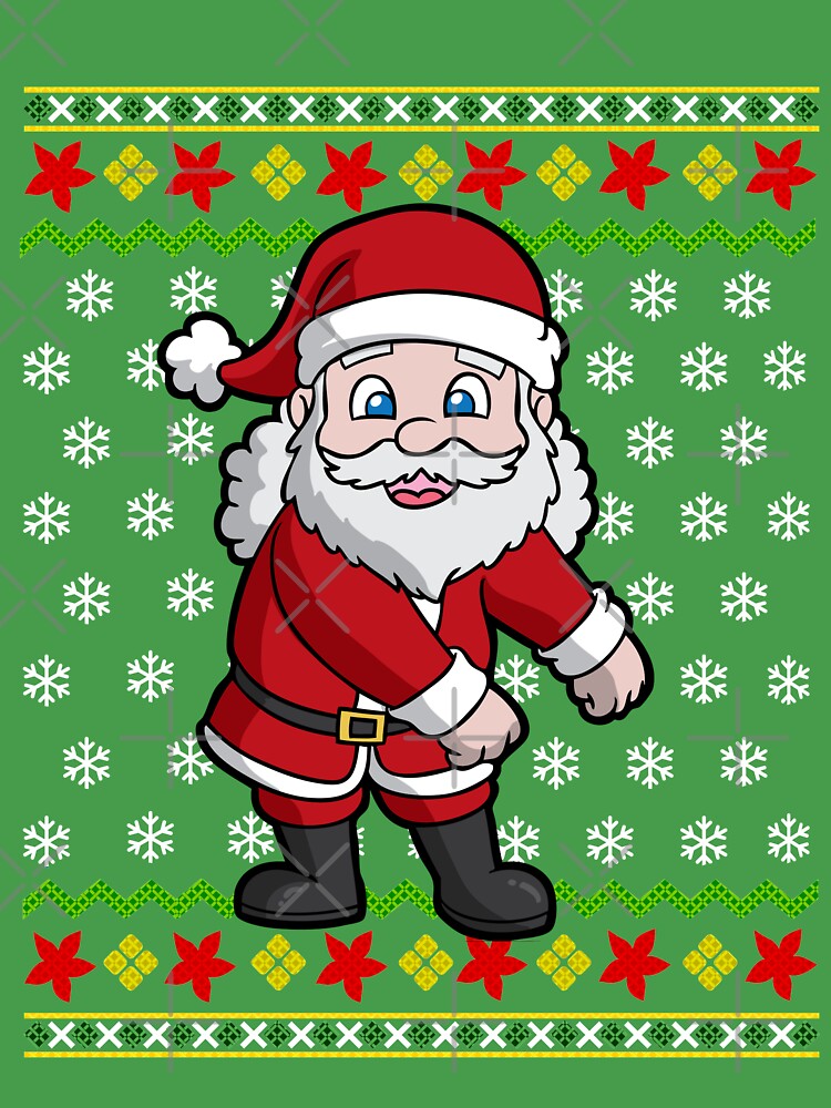 Flossing Santa Claus Ugly Christmas Kids T-Shirt