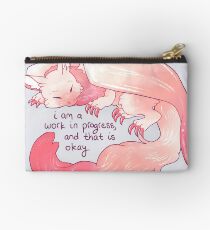 "I am a work in progress, and that is okay" Snuggly Gargoyle Dragon Studio Pouch