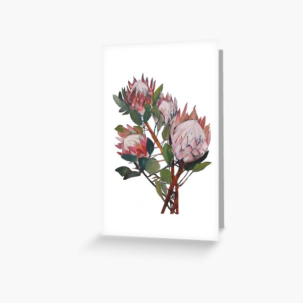 A Bunch of King Proteas Greeting Card