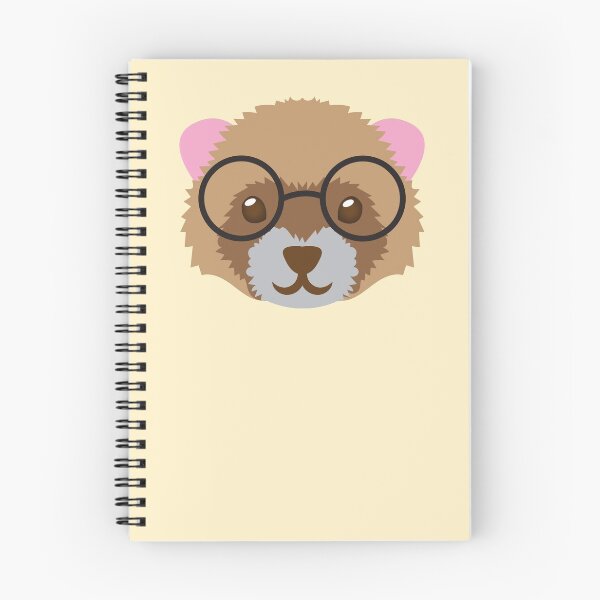 Item preview, Nerdy little ferret with cute glasses designed and sold by jazzydevil.