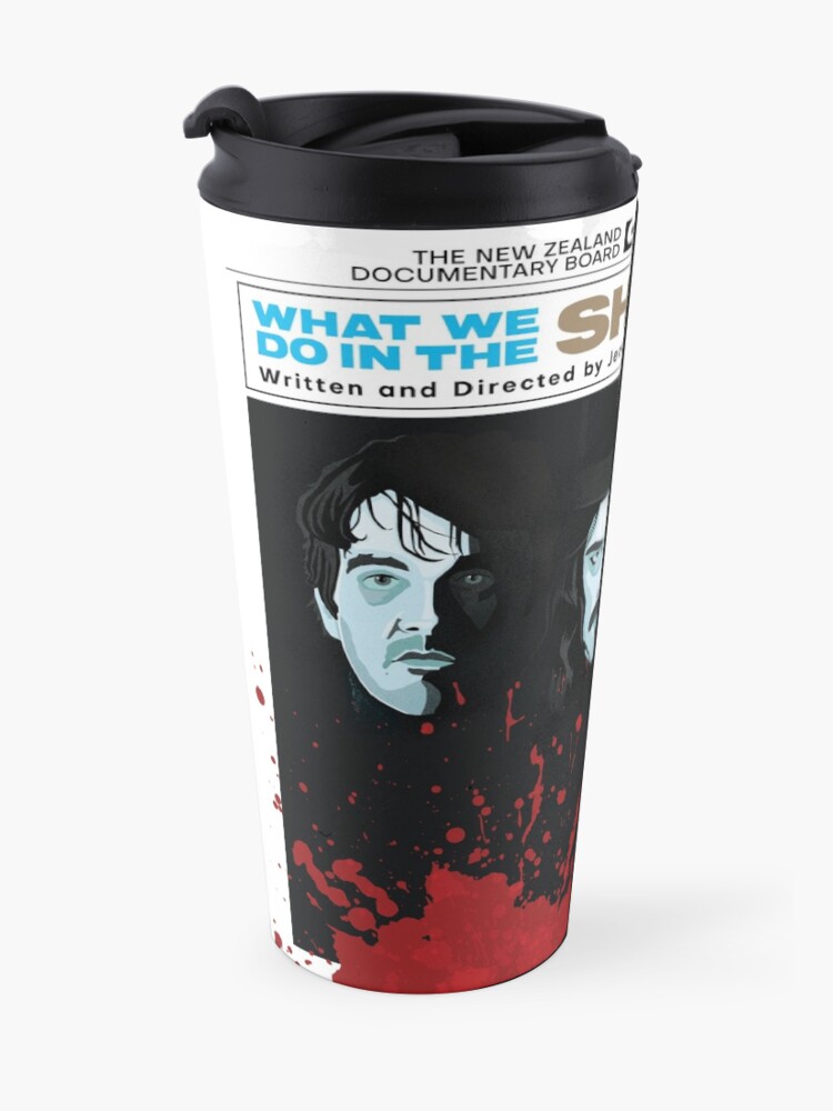 Alternate view of What We Do in the Shadows movie poster Travel Mug