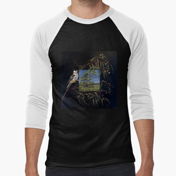 Merry Merry King - Oil Painting by Avril Thomas - Adelaide / South Australia Artist Baseball ¾ Sleeve T-Shirt