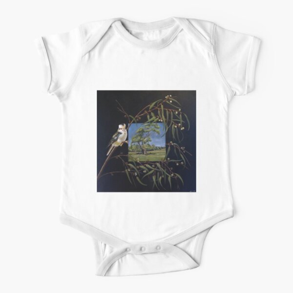 Merry Merry King - Oil on canvas Short Sleeve Baby One-Piece