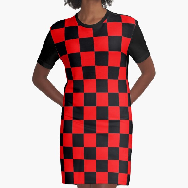 red checkered dress