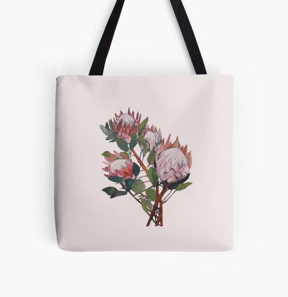 A Bunch of King Proteas  All Over Print Tote Bag