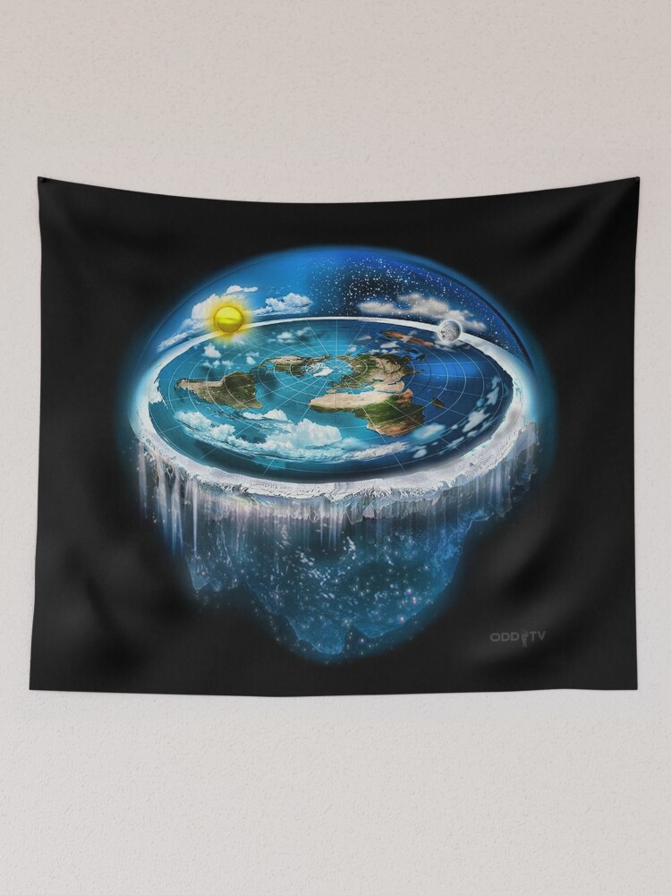 Flat Earth with Dome Art
