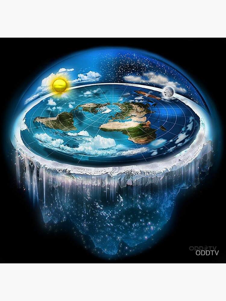 Disover Flat Earth with Dome Art Canvas