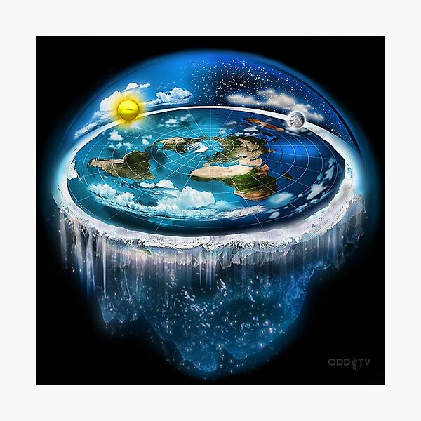 Item preview, Flat Earth with Dome Art designed and sold by ODDTV.